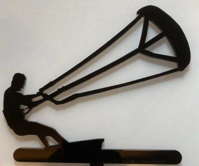 Kitesurfing Cake Topper Paddle. Reusable Acrylic. 3mm Thick. Surfing - Image 1 of 2