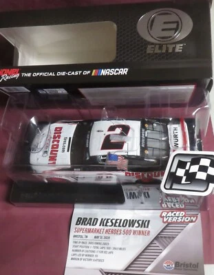 BRAD KESELOWSKI, #2, DISCOUNT TIRE BRISTOL WIN,  1/24 2020 RCCA ELITE,  1 OF 210 - Image 1 of 4
