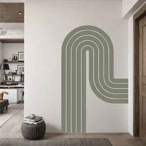 Boho Stripe Arch Wall Decal Modern Art Wall Decor Peel and Stick Wall Murals ... - Picture 1 of 7