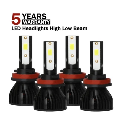 For Buick Terraza 2005-2007 - 4X 6000K H11 LED Headlights Bulb High/Low Beam - Image 1 of 4