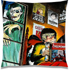 Creepshow Velvet Polyester Blend 18" x 18" Throw Pillows US Seller