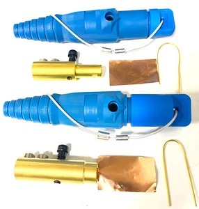 Hubbell HBL400 M/F CAM LOCK PAAR MIT Schutzkappen für 400A einpolig CAM BLAU - Bild 1 von 5