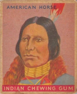 1933 Goudey Indianer Kaugummi Karte #43 American Horse - Bild 1 von 2