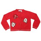 1397AD cardigan bimba GIRL MONNALISA BEBE' wool/cashmere red sweater kids