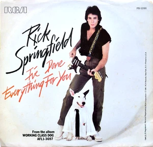 Rick Springfield I've Done Everything For You 45 rpm Record RCA PB-12166 NM/VG+ - Picture 1 of 4