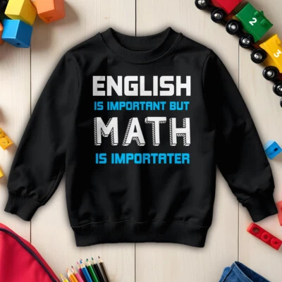 Jungen und Mädchen Mathe ist wichtig Pullover Sweatshirt Zahl Tag Ideen #ND