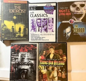 Lot of 5  DVD’s-Exorcist, Night Living Dead, Van Helsing, Flesh-Beast, Cult - Picture 1 of 2