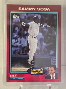 2024 Topps Chris Berman 40 Sammy Sosa Red /5 - Picture 1 of 2