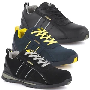 ZAPATOS DE SEGURIDAD ZAPATOS DE SEGURIDAD DE CUERO LIGEROS DE ACERO PARA HOMBRE BOTAS DE TRABAJO TALLA REINO UNIDO - Imagen 1 de 9
