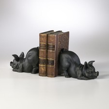 Cyan Design 01218 4.5" Piggy Bookends - Old World