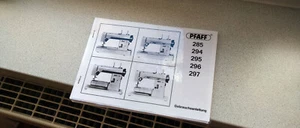 PFAFF 285, 294, 295, 296, 297 Nähmaschine. Bedienungs-, Gebrauchsanleitung. - Bild 1 von 6