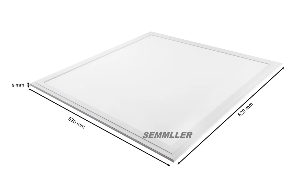 LED Panel 62x62cm 2er-Pack 40W Slim Rasterdeckenleuchte 4000 Lumen Lifud - Bild 1 von 4