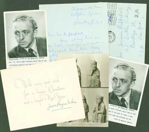 Angus Wilson / Holograph Brief Holograph Postkarte signiert Weihnachten #267040 - Bild 1 von 1
