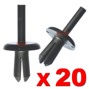 20 DEFENDER 90 110 130 WHEEL ARCH MUD SPAT PUSH RIVET PLASTIC CLIPS LAND ROVER - Picture 1 of 1