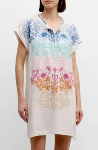 NWT Johnny Was M Mishti Fully Lined Embroidered Linen Dress W/Pockets Reg $295 - Picture 1 of 9