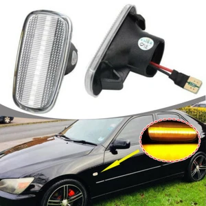 Amber LED Side Marker Light For Lexus IS200 IS300 LS430 Scion xB Toyota Clear - Picture 1 of 8