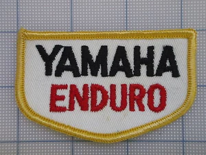 Vintage YAMAHA parche 70s-80s motociclista motocross birtbike YAMAHA ENDURO - Imagen 1 de 1