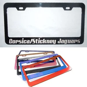 Personalized Metal License Plate Frame/Holder Custom Text Engraved Team Sports - Picture 1 of 9