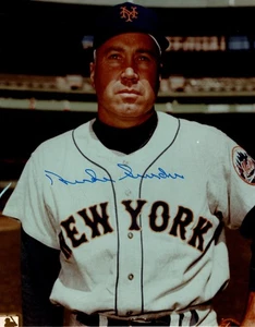 DUKE SNIDER SIGNIERTES 8 X 10 FOTO NEW YORK METS HALL OF FAME BASEBALLSPIELER - Bild 1 von 1