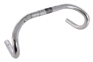 Cinelli 65 Criterium Alloy Road Bike Handlebars 26.4 x 40cm Silver Track Vintage - Picture 1 of 7