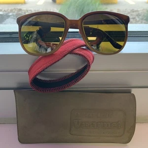 Vuarnet 002 1984 Pouilloux Gradient Brown Mirrored Sunglasses w/ case & lanyard - Picture 1 of 17