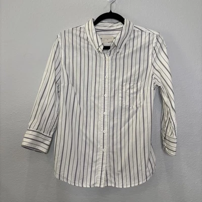 Boy Band Of Outsiders Women’s Button Up - Striped - Size 4 (Large) - Image 1 of 4
