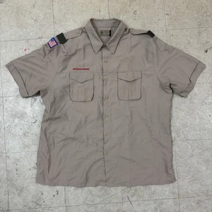Boy Scouts Uniform Shirt BSA Microfiber Quick Dry Mens 2XL Vented - Picture 1 of 13