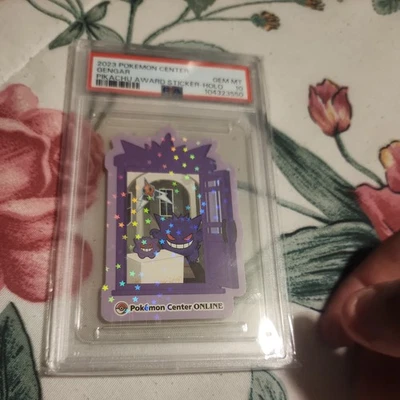 Gengar Pokemon Center Card Sticker Pikachu Award Delivery! Holo Japanese PSA 10 - Image 1 of 3