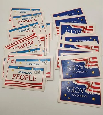 Juego de mesa The American Monopoly pieza de repuesto lugares y personas tarjetas Foto 1 de 3