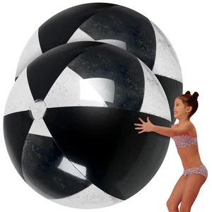 2 Pcs 60 Inch Giant Beach Ball Large Inflatable Pool Toy Balls Summer Swimmin... - Picture 1 of 6