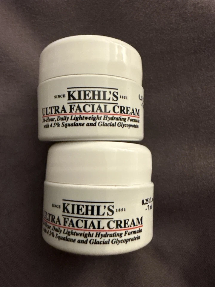 Lote de 2 cremas faciales Kiehl's Ultra tamaño mini 0,25 oz/7 ml Foto 1 de 1