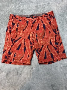 Pantalones Cortos J Crew Stanton Para Hombre 33x9 Paisley Multicolor Preppy Informales Chinos - Imagen 1 de 9