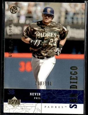 L45,448 - 2002-03 UD SuperStars Gold #205 Phil Nevin /250 - Image 1 of 2