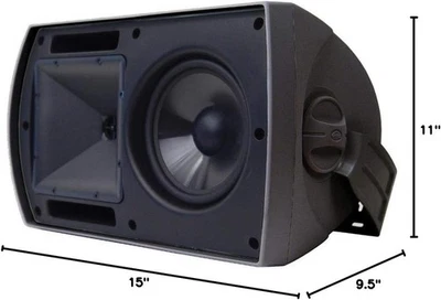 PAR Altavoces Klipsch AW-650 Negros Interior/Exterior con Herrajes de Montaje (4 ohmios) Foto 1 de 4
