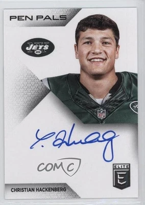 2016 Donruss Elite Pen Pals Christian Hackenberg #PP-CH Rookie Auto RC - Image 1 of 2