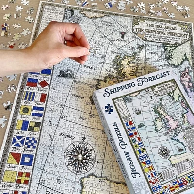 Colour Shipping Forecast Map Jigsaw Puzzle - 1000 pieces - Image 1 of 4