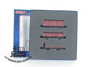 MG339 H0 =DC LIMA HLS6053 SET 3 VAGONES MERCNCIAS RENFE - OVP - Imagen 1 de 14