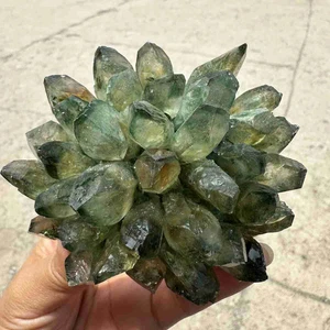 Natürliches feines grünes Phantom Quarz Kristall Cluster Mineral Probe Heilung 200g - Bild 1 von 3