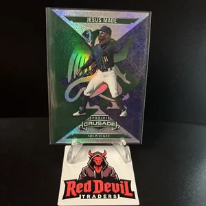 2025 Panini Crusade Green /249 Jesus Made RC Rookie Milwaukee Brewers #57 - Picture 1 of 2