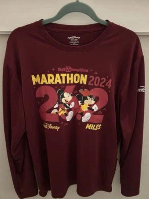 RunDisney Disney World Marathon 2024 Marathon 26.2 Shirt Size Large - Image 1 of 4