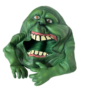 Ghostbusters Slimer Mask Adult Costume Green Rubber Halloween Head Ghost Teeth - Picture 1 of 7