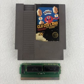 Clu Clu Land NES Nintendo 1985 5 Screw Cartridge Tested Working Black Box