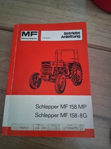 Massey Ferguson Betriebsanleitung für den Traktor MF 158 MP und MF 158-8G - Bild 1 von 1