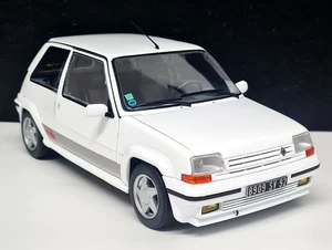 Solido 1/18 Renault 5 GT Turbo Phase 2 White 1989 Diecast Scale Model Car - Picture 1 of 8
