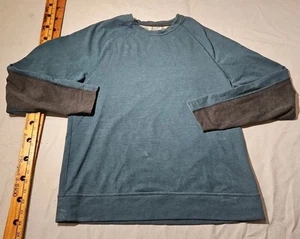 Lululemon City Sweatshirt Mensa Large grün F Farbblock türkis schwarz aktiv - Bild 1 von 14
