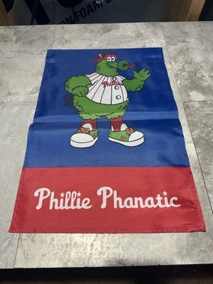 MLB Philadelphia Phillies Philly Phanatic Garden Flag 2 Sided Premium Yard Flag. - Image 1 of 2