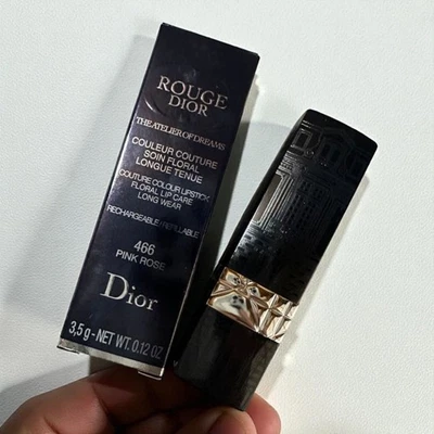 Dior Rouge Dior Lipstick 466 Pink Rose Satin Limited Color - Image 1 of 4