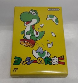 Yoshi's Egg Yossy Tamago W/Box Manual Nintendo Famicom FC Retro Good Used Game