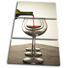 Canvas Art Picture Print Decorative Photo Hanging Red Wine Glass Kitchen Alcohol