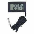 Mini Thermometer Temperature Display Digital W/ Probe 1m To 5m Black Cable